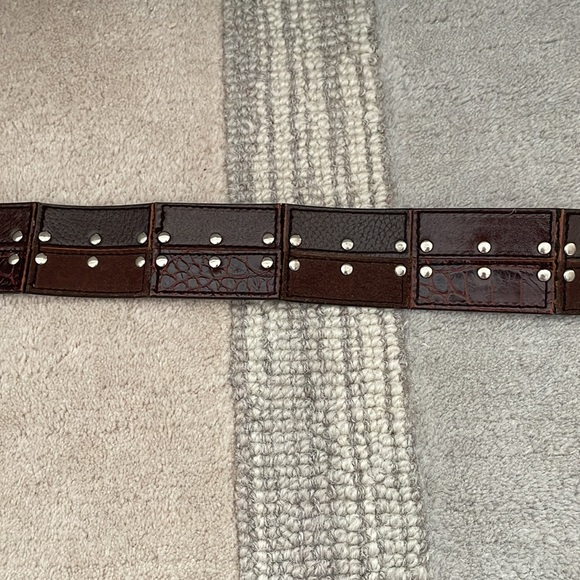 Michael Kors leather and suede patchwork belt - Picture 11 of 13